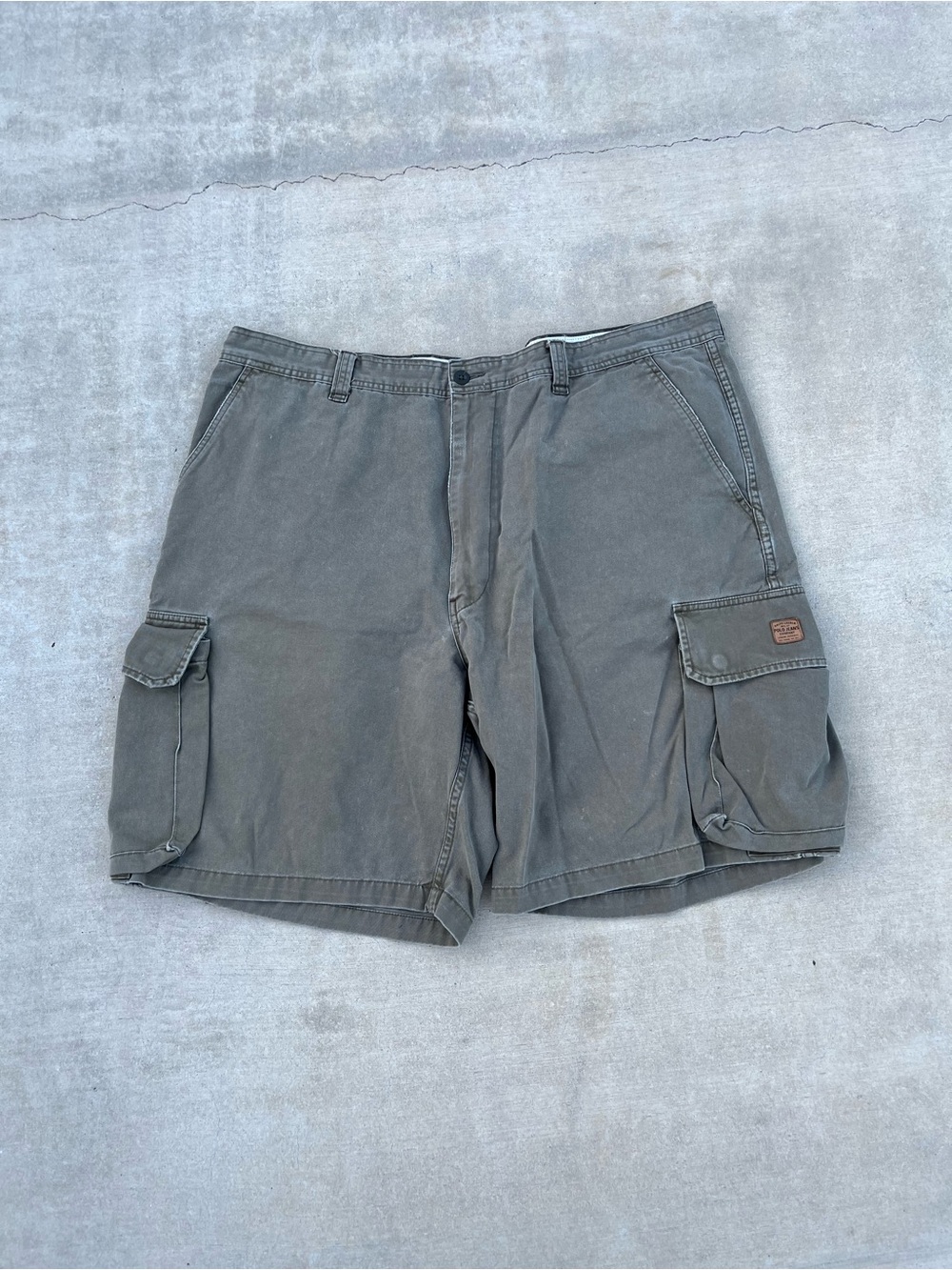 Vintage Polo Ralph Lauren Men’s Cargo Shorts in Faded Olive size 44